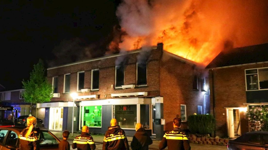 Bovenwoning in Glanerbrug uitgebrand