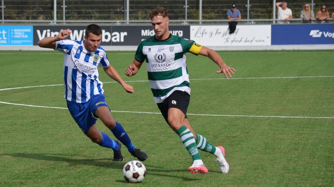 Beeld uit de wedstrijd Zeelandia Middelburg tegen 's-Heer Arendskerke