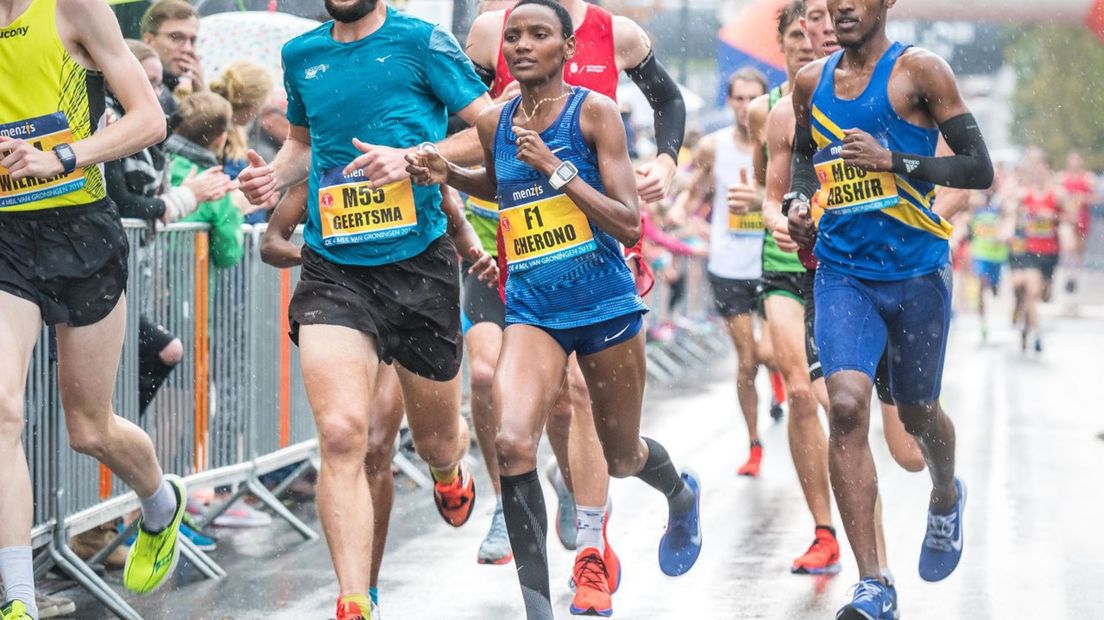 Eva Cherono, de winnaar bij de vrouwen