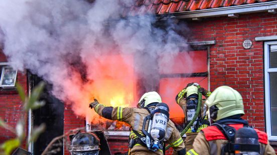 Woning aan Trompstraat in Leeuwarden in de as gelegd door felle brand Nieuws