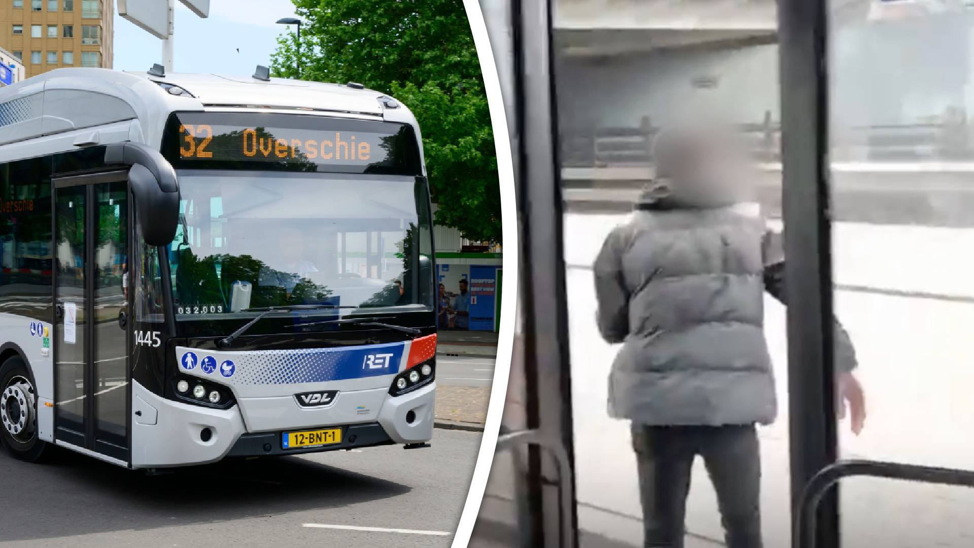 Mishandeling buschauffeur in Rotterdam-Overschie.