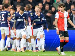 Jordan Bos baalt na de openingstreffer van PSV