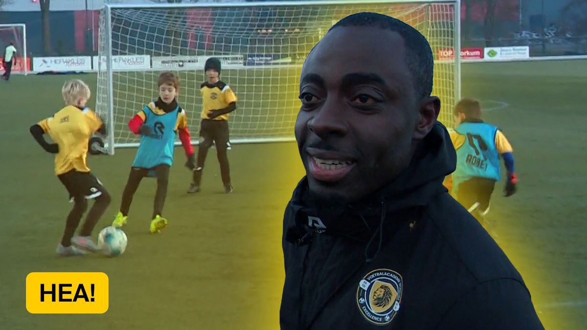 Jamaicaanse Fries Ricky traint de jongens van VV Workum