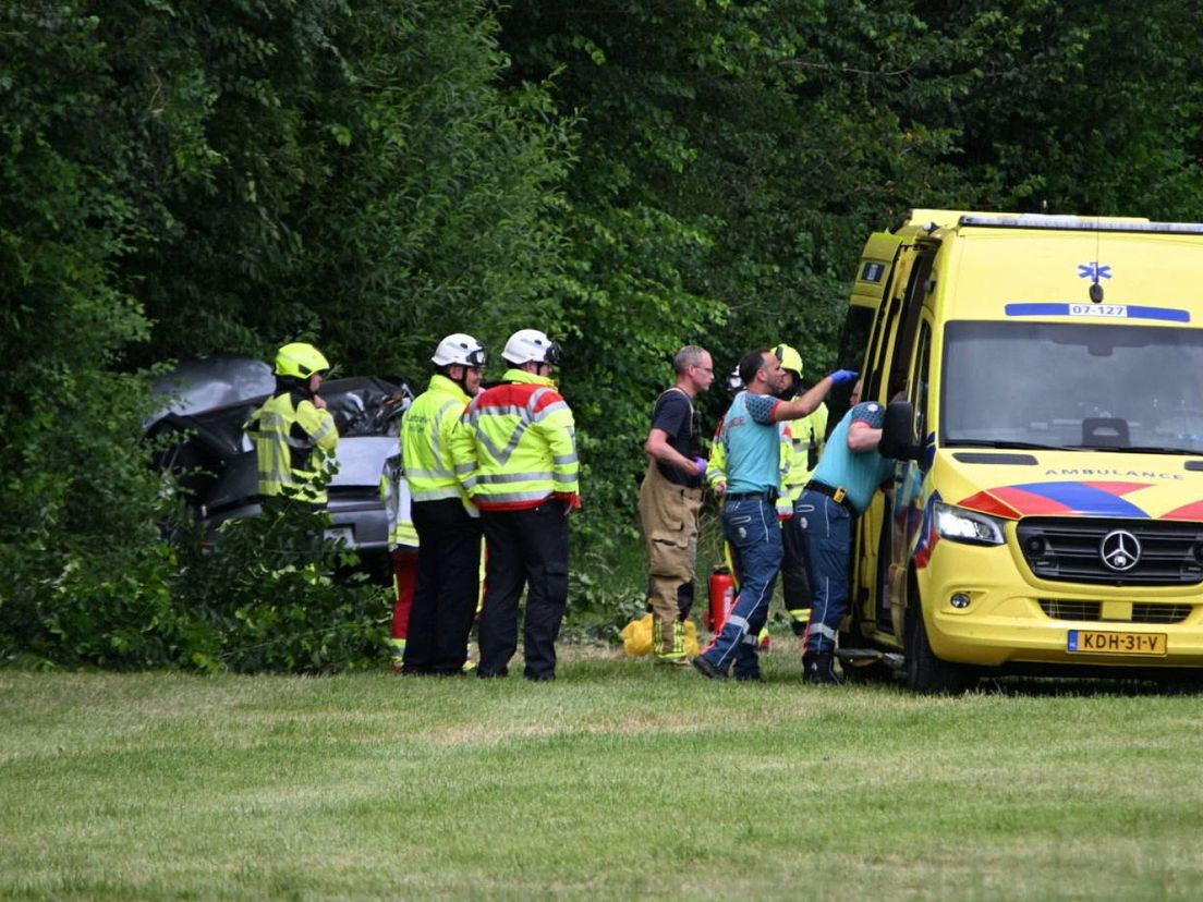Er was ook een traumahelikopter ter plaatse