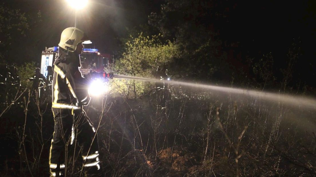 De brandweer in Lattrop