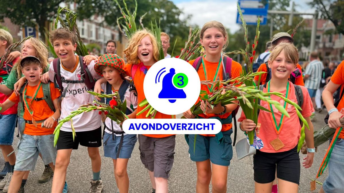 Recordopbrengst Vierdaagse, schoten op agenten en ernstig ongeluk door wesp op vrijdag 24 juli