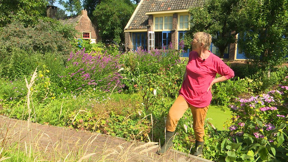 Anke Colijn in haar Hof van Chartreuse.