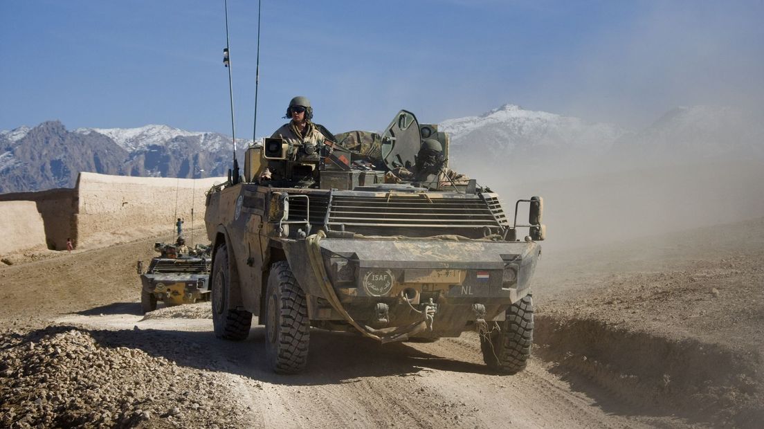 Militairen van de 44 pantserinfanterie bataljon in Afghanistan
