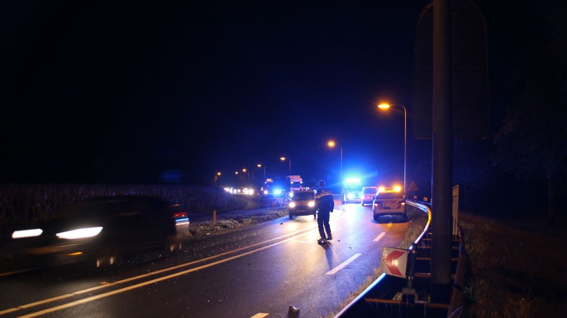 File door ongeval op N35 bij Haarle