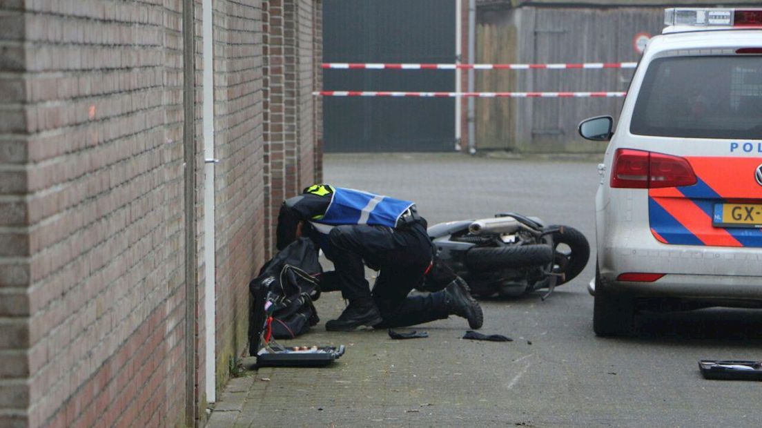 Onderzoek bij de klemgereden motor naar explosieven