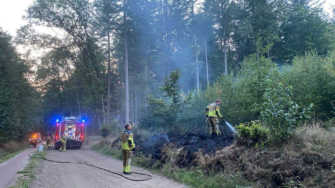 Door de droogte kans dat klein brandje grote bosbrand wordt