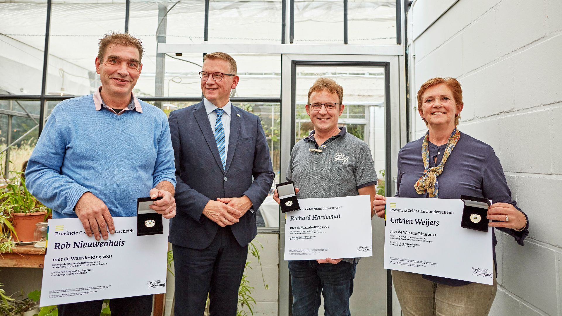 De winnaars van 2023 van de Gelderse Waarde Ring.