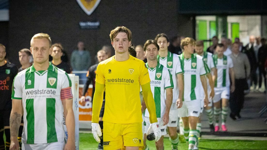 Kloetinge, hier voor het duel met Achilles Veen, speelt op dinsdag 27 oktober tegen Cambuur