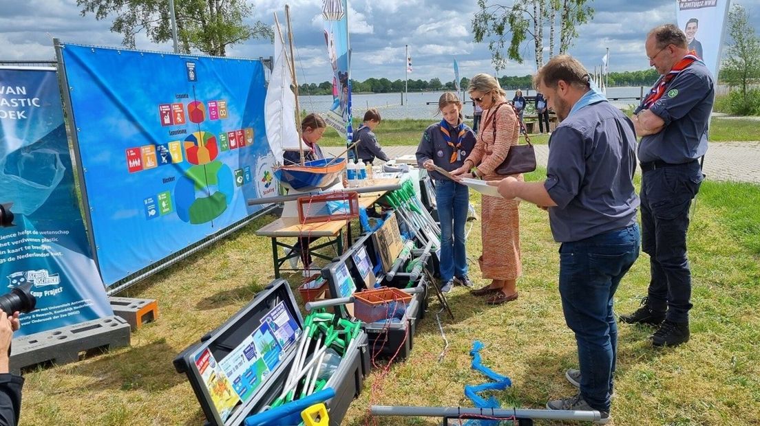 Maxima bij de scouts uit Zeeland