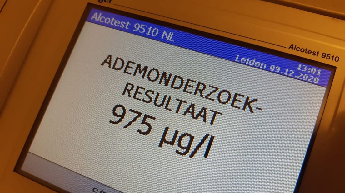 De man blies 975 ug/l
