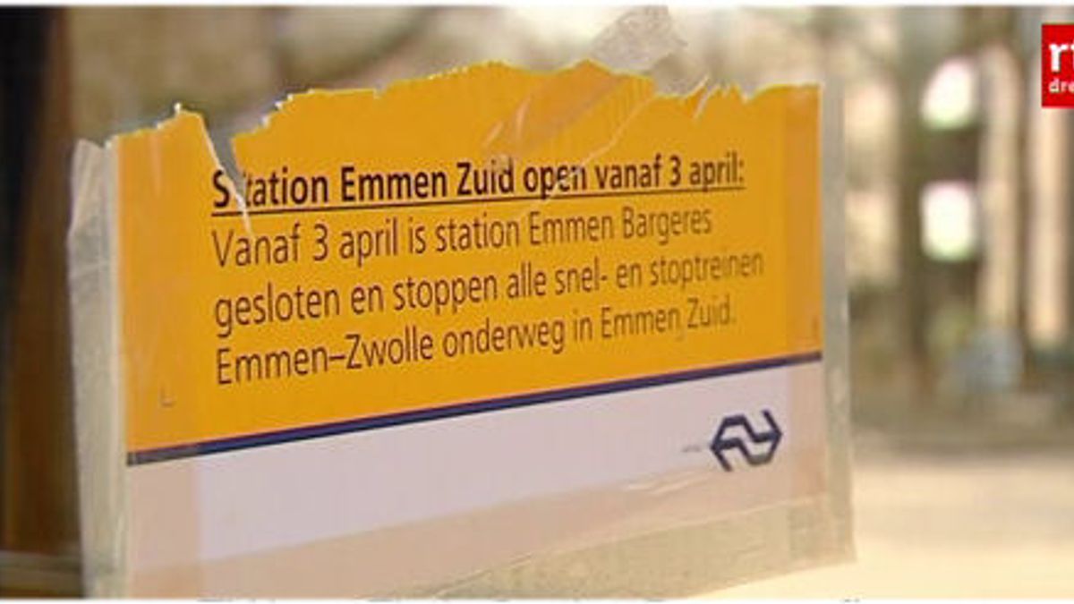 Station Bargeres in Emmen definitief dicht