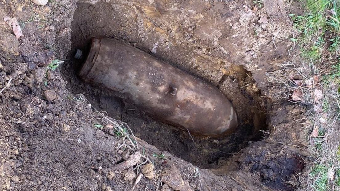 De 500-ponder die gevonden werd op het Holtingerveld