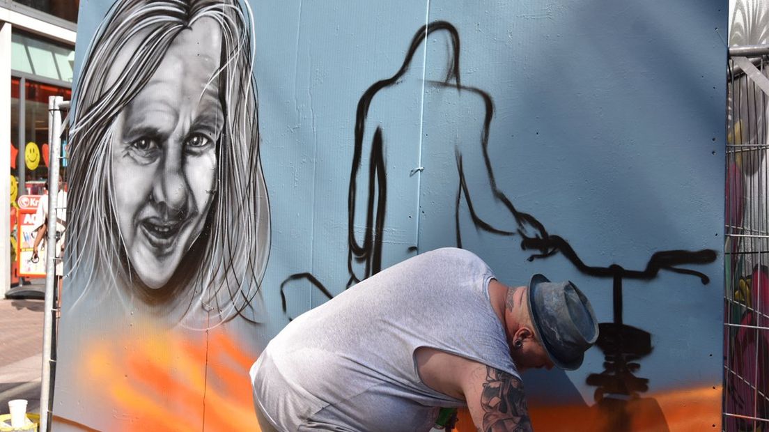 Street art tijdens het festival Streets of Chuck Deely.