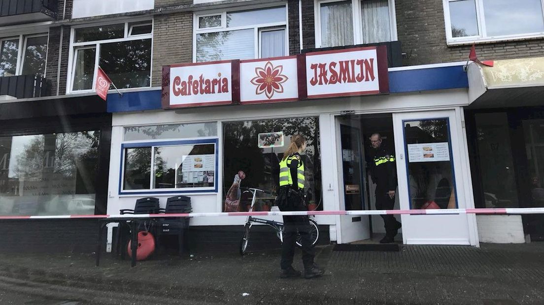 De snackbar werd gistermiddag overvallen