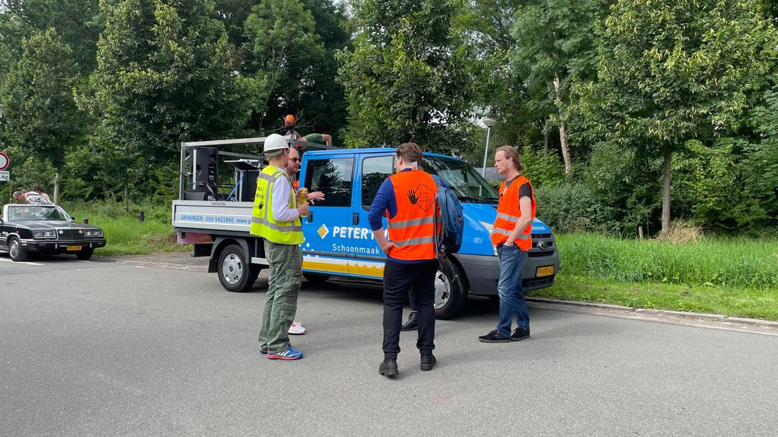 Demonstratie in het Groninger Stadspark