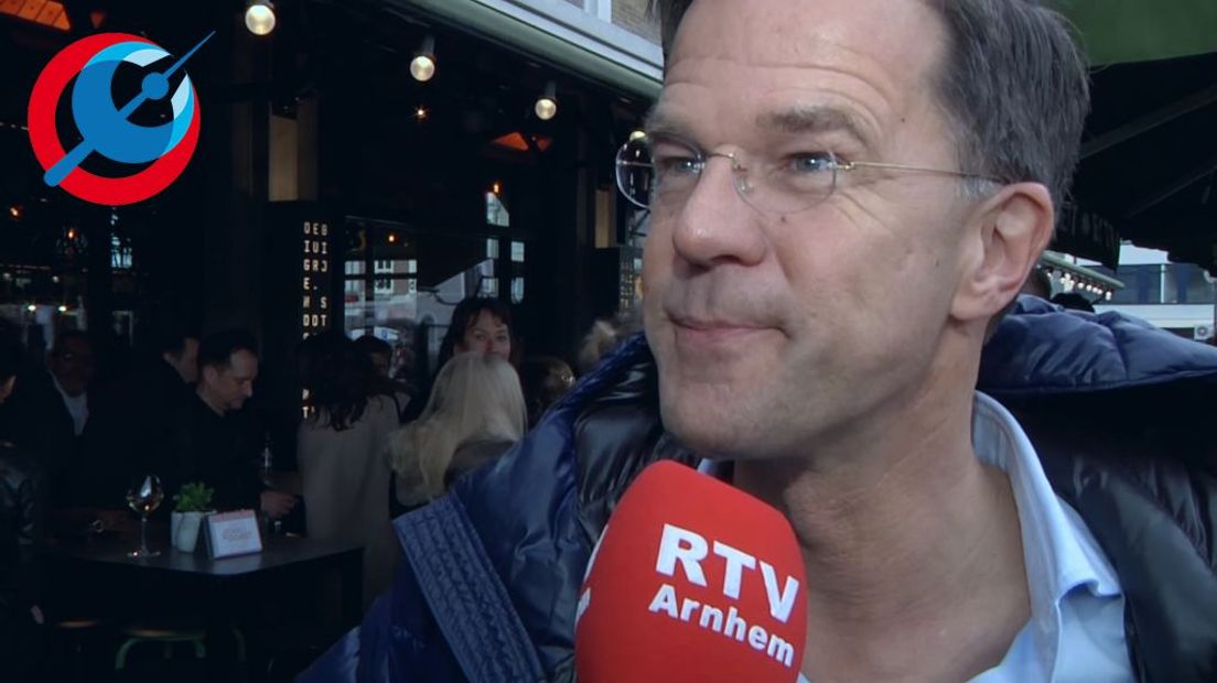 Rutte in gesprek met RTV Arnhem