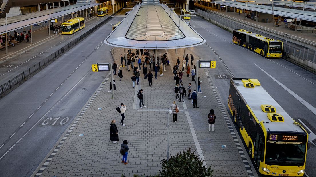 Busstation in Utrecht.