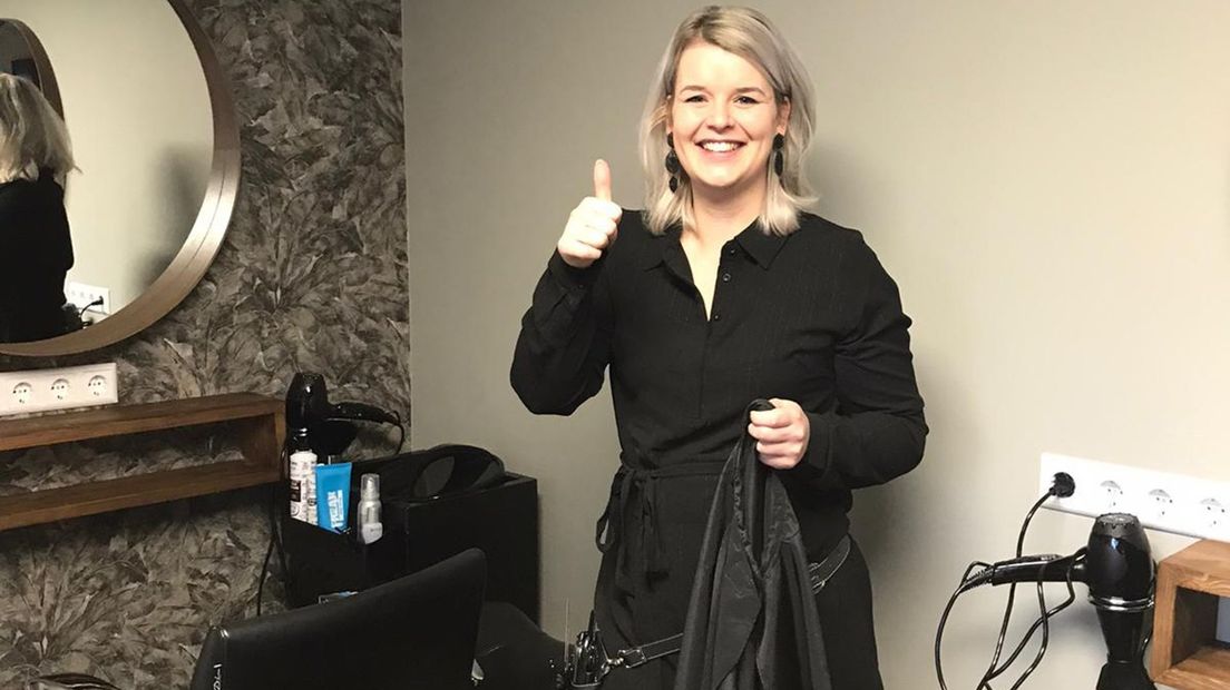 Kapster Lisette Noeverman is blij met de waardering
