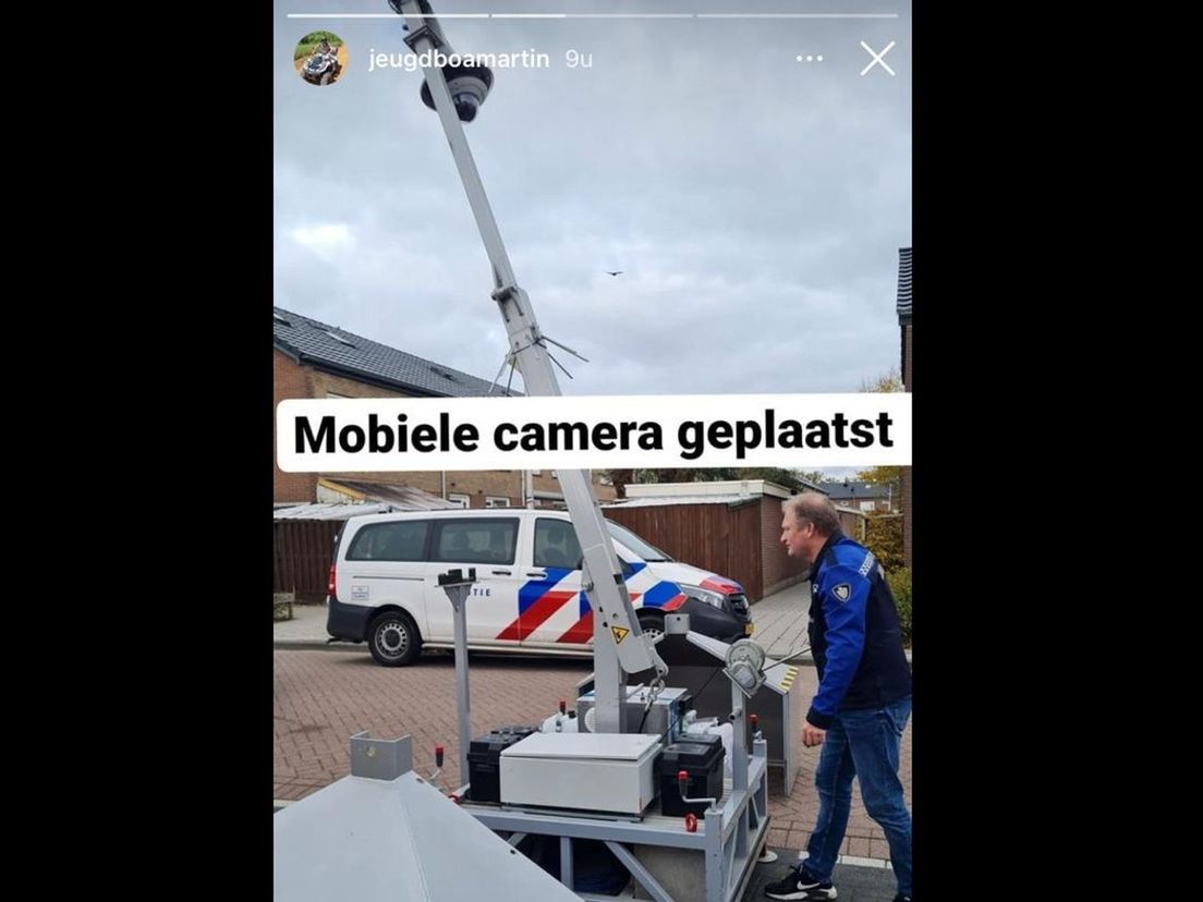 Handhaving plaatst de camera bij het huis