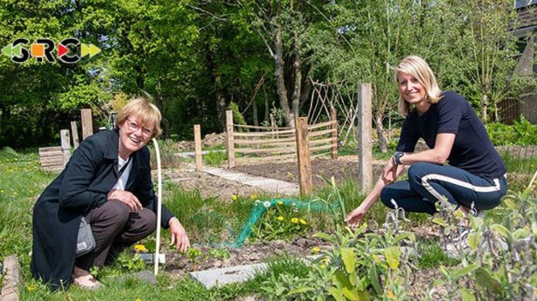 Marjolein van Piggelen en Yvonne Brouwers in 'Tuinhart'