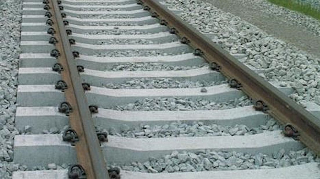 Werk aan het spoor tussen Meppel en Zwolle