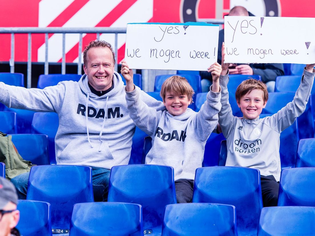 Feyenoord-supporters zijn weer welkom in De Kuip.