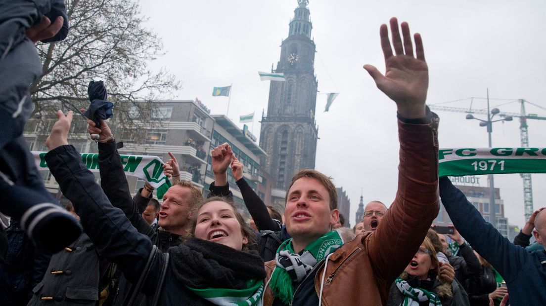 Geen groot beeldscherm in Stad tijdens wedstrijd FC Groningen - Roda JC