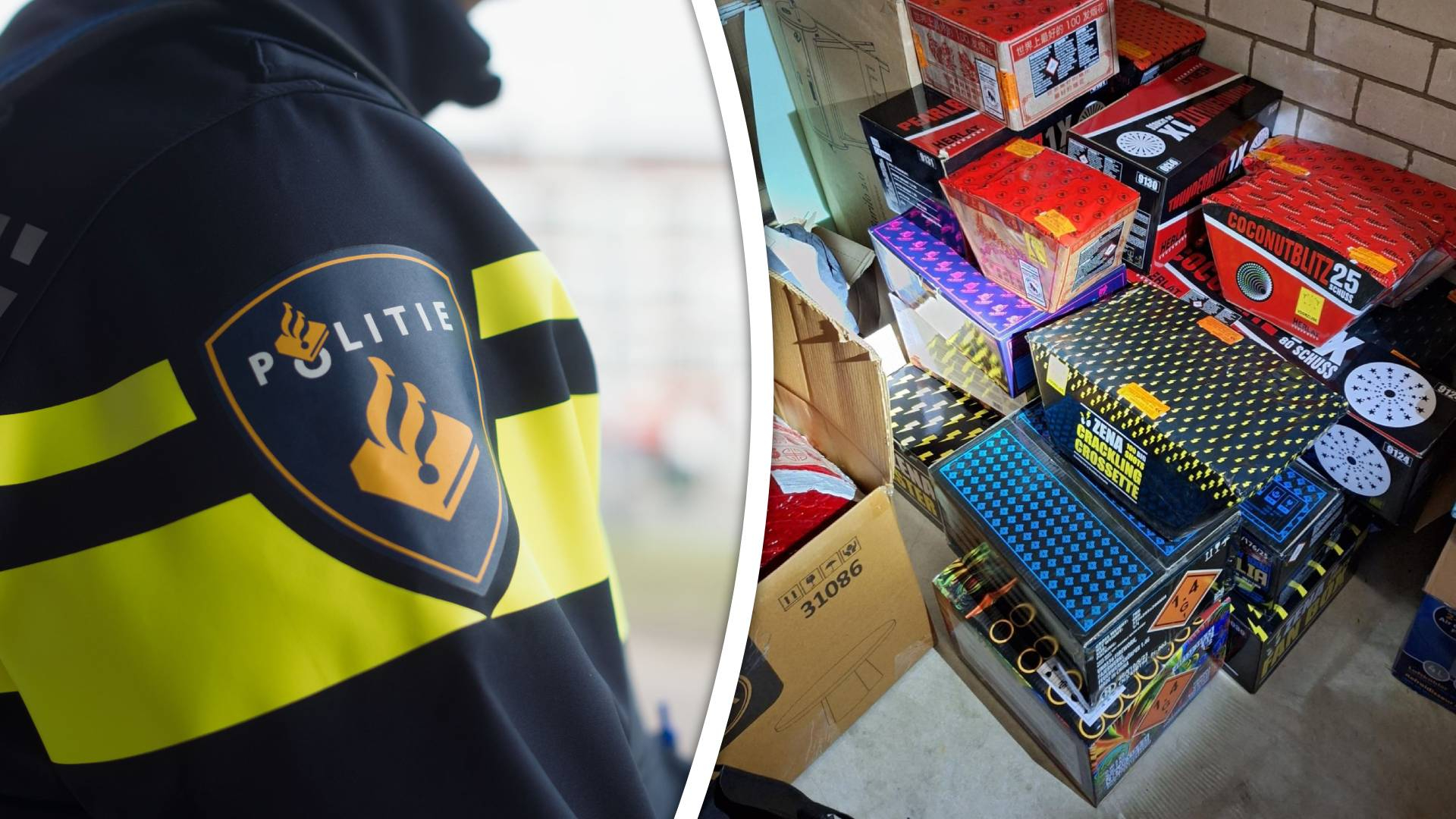 Bij een Papendrechter werd een grote hoeveelheid vuurwerk gevonden