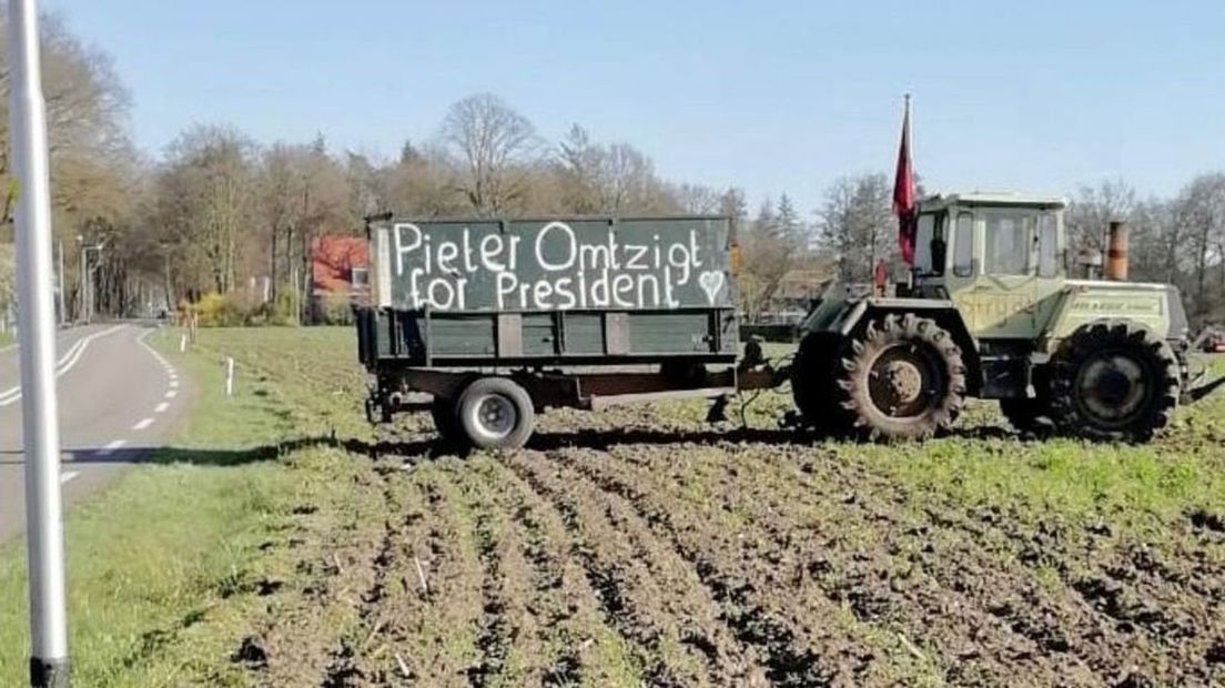 Het bord van melkveehouder Gerrit Griemelink uit Barchem.