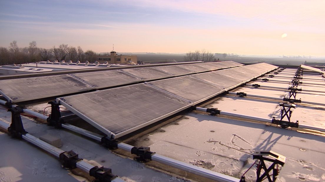 Zonnepanelen op een dak