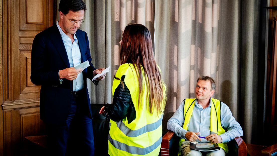 Premier Rutte ontving Elbert Westerbeek (r) al eerder (Rechten: ANP/Robin van Lonkhuijsen)