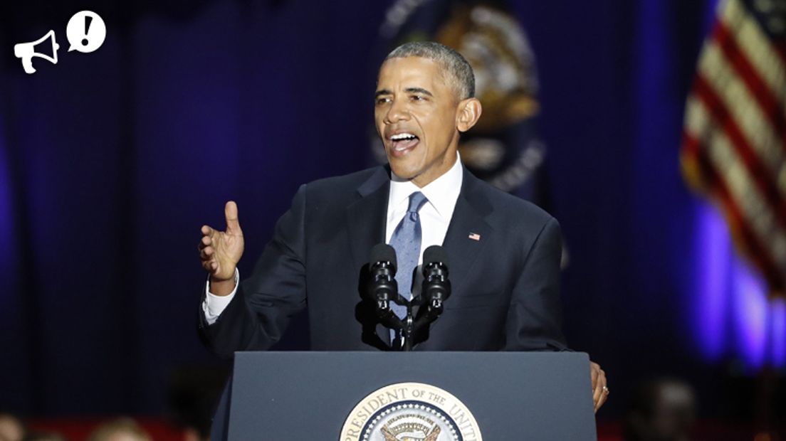 President Obama heeft zijn laatste toespraak gehouden (Rechten: EPA/Kamil Krzaczynski)