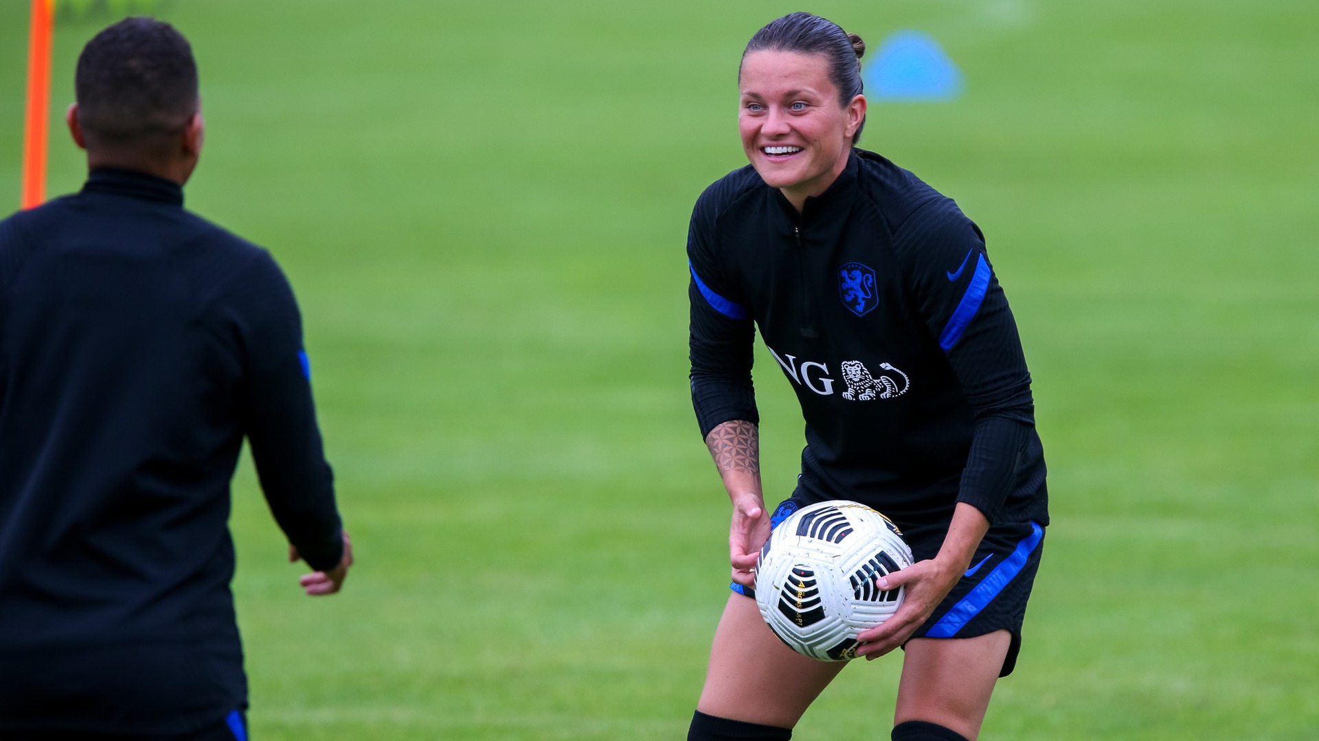 Sherida Spitse op in training
