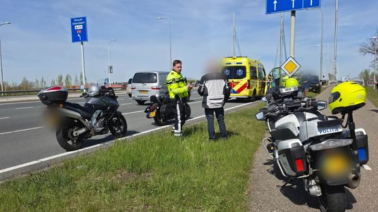 Motorrijder gewond bij botsing
