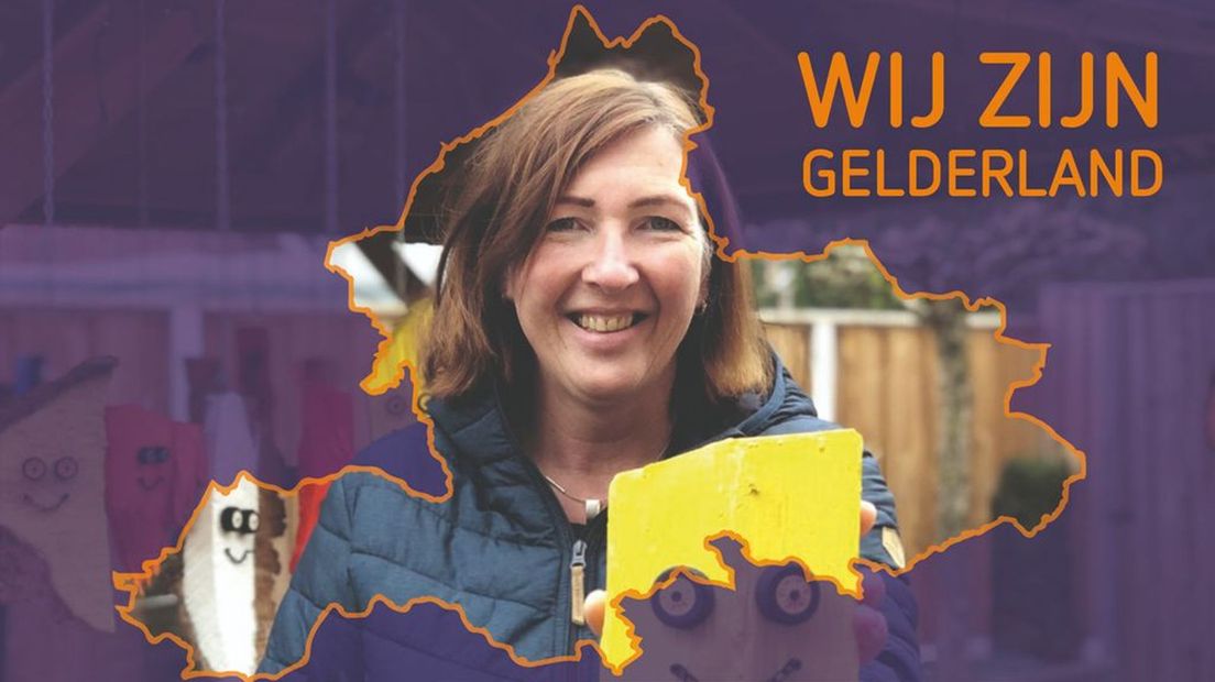 Jacqueline Wols maakt 'Blije Blokkies'.