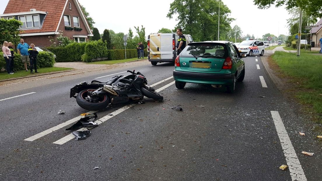 Motorrijder gewond bij ongeluk in Haaksbergen