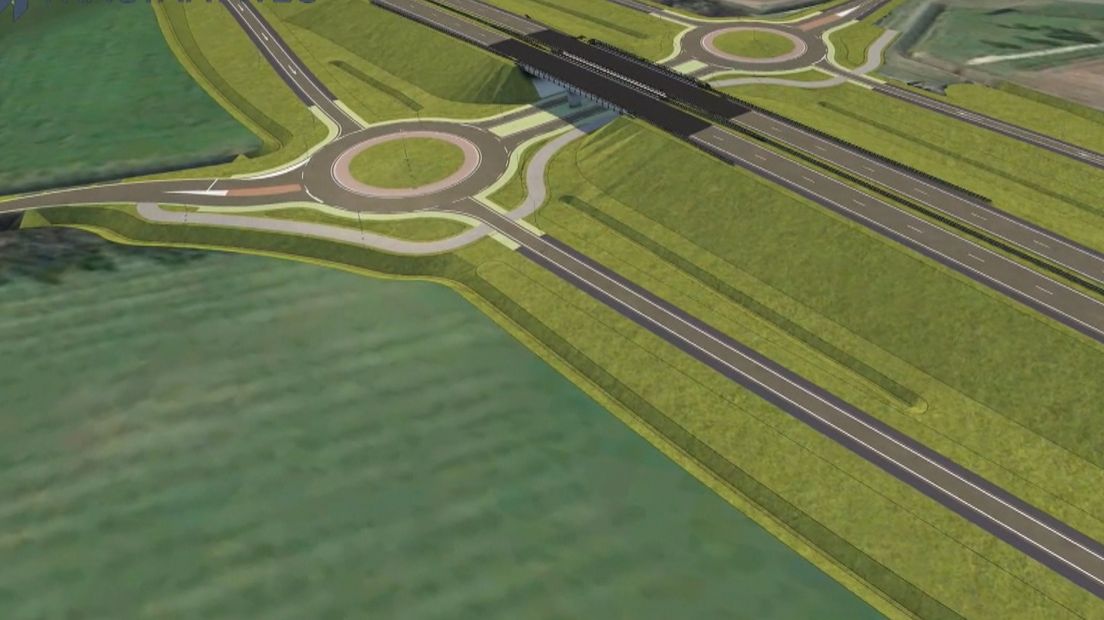 Simulatie van de nieuwe Tractaatweg