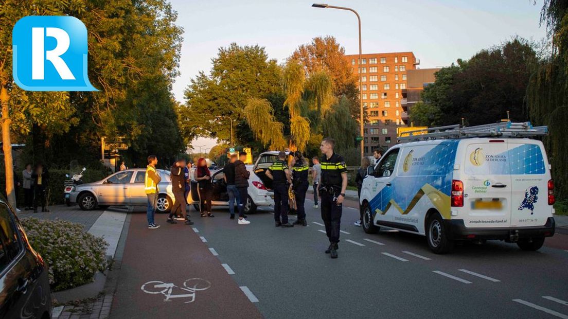 Kop-staart aanrijding in Velp