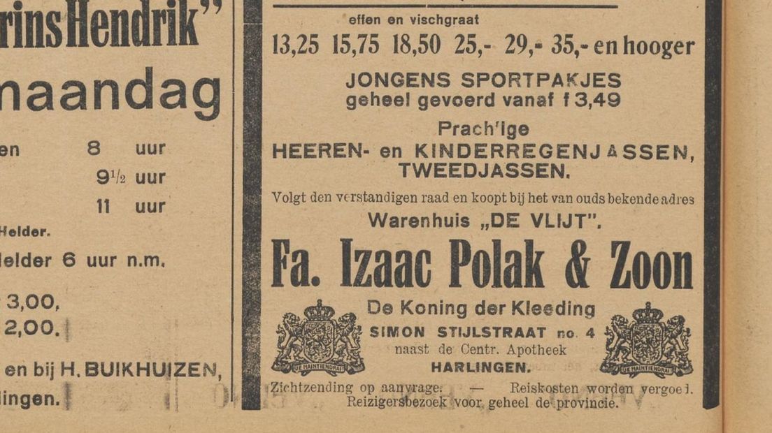 Ut de Nieuwe Harlinger Courant fan 1931