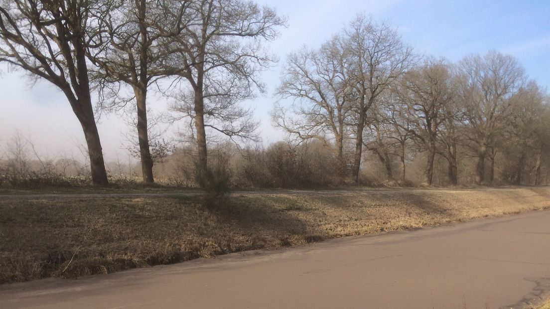 In Orvelte ligt een bruine laag over het Oranjekanaal (Rechten: Geert Willems)