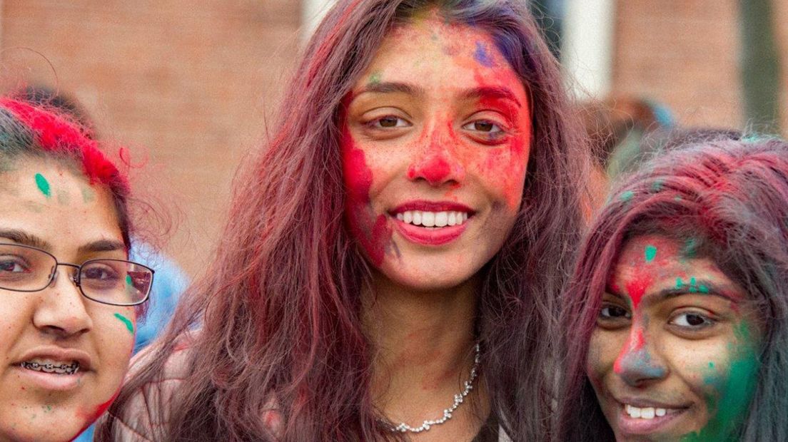 Holi feest in Den Haag 2020