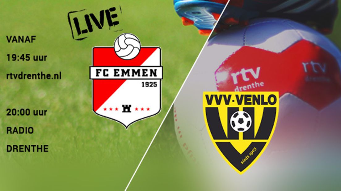 FC Emmen ontvangt koploper VVV