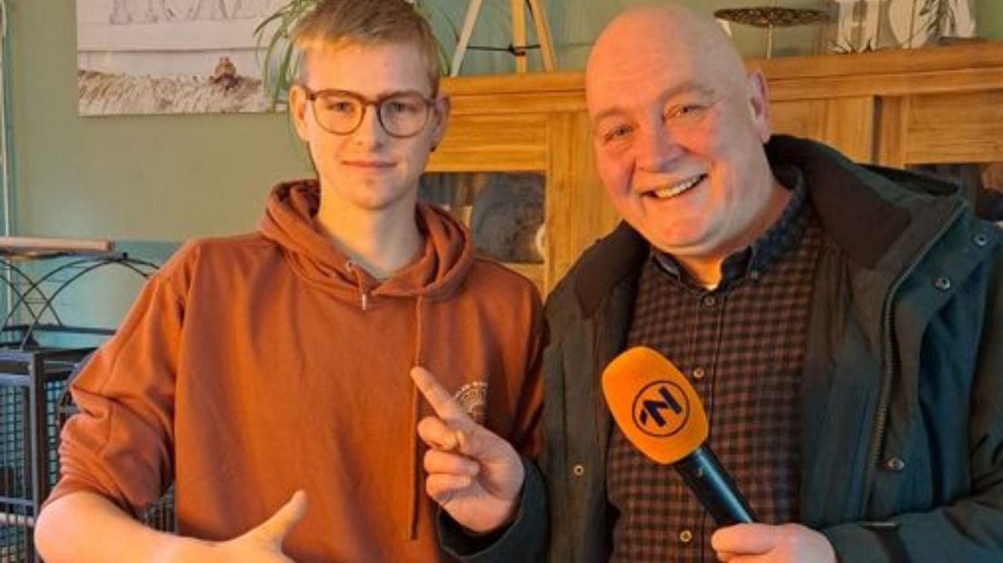 Roderick Vos met Expeditie Grunnen-presentator Ronald Niemeijer