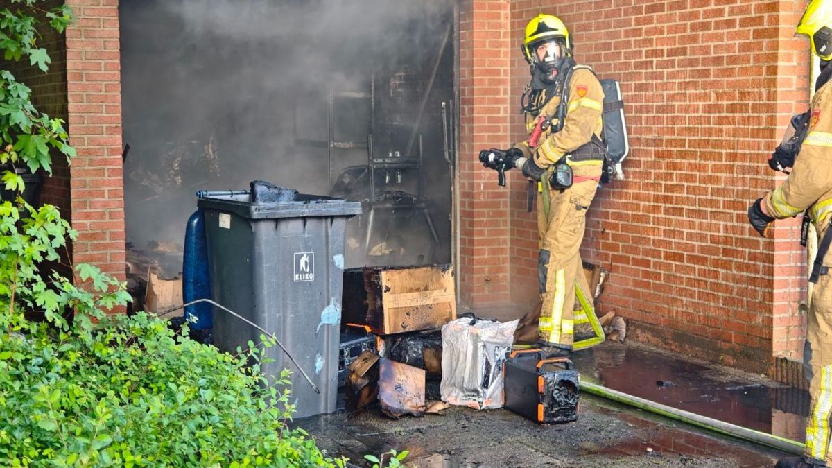 Brand in garagebox in Doetinchem