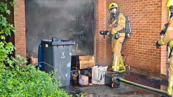 Brand in garagebox in Doetinchem